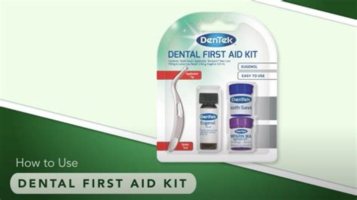 How do you use a dental first aid kit?