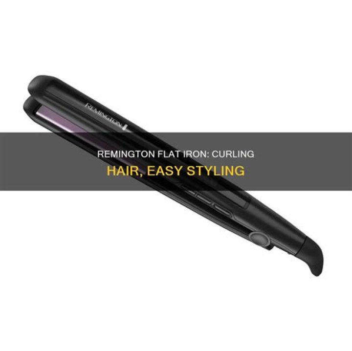 How do you use a Remington flat iron?