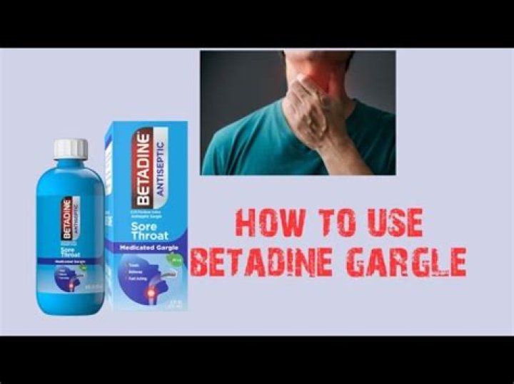 How do you use Betadine 10 to gargle?