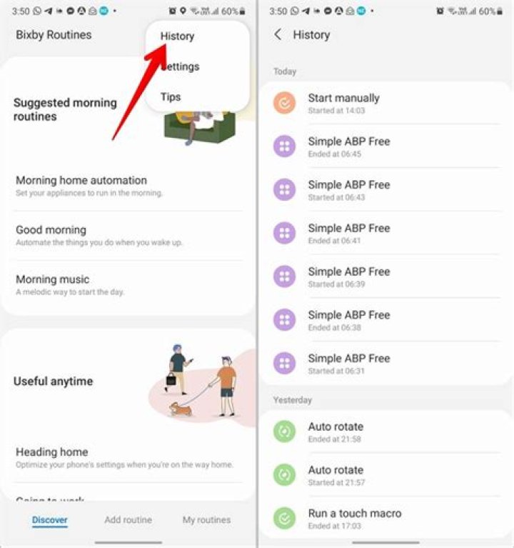 How do you use Bixby routines?