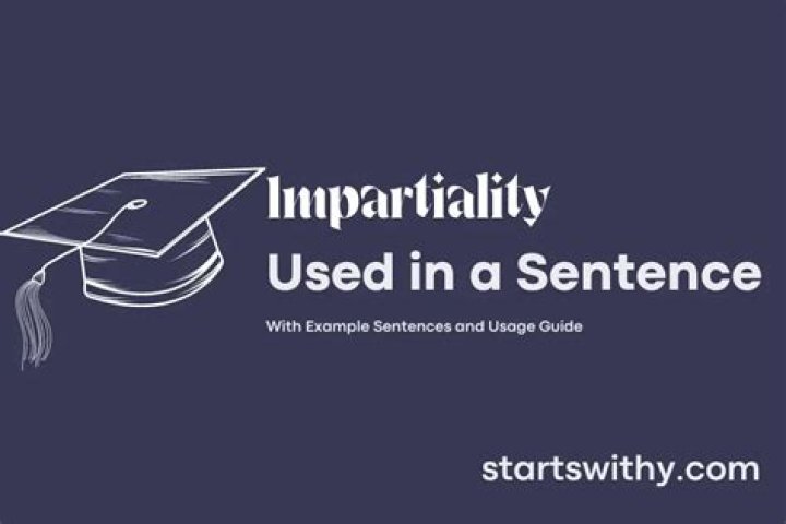 How do you use impartiality in a sentence?