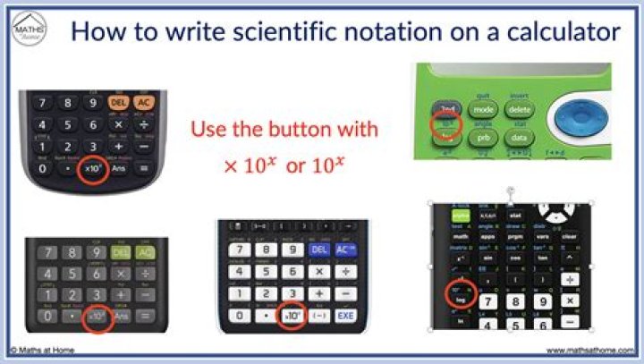 How do you use scientific notation on a calculator?
