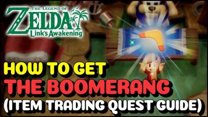 How do you use the boomerang in Zelda?