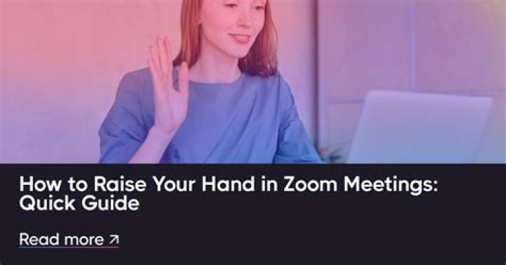 How do you use the raise hand feature in zoom?
