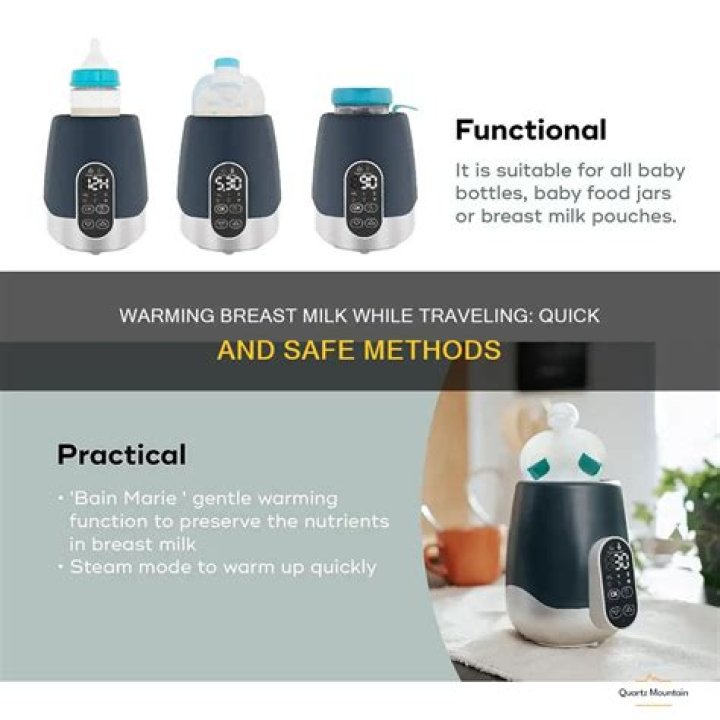 How do you warm up milk for traveling?