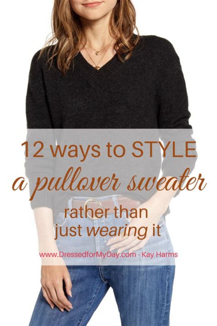 How do you wear a pullover sweater?