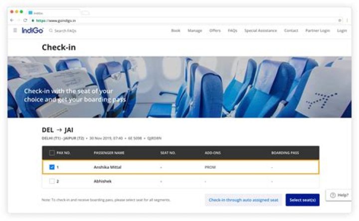 How do you web check in for international flights?