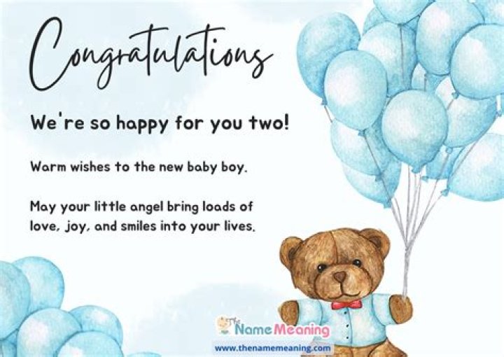 How do you wish a baby boy to be born?