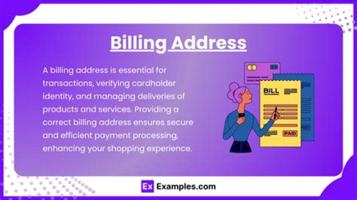 How do you write a billing address?
