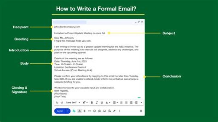 How do you write a business email for a long time?