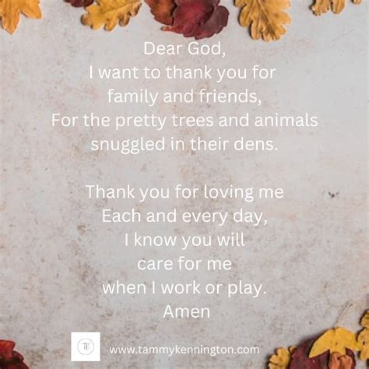 How do you write a Thanksgiving prayer?