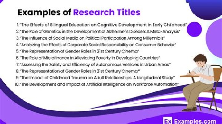 How do you write a title in action research?