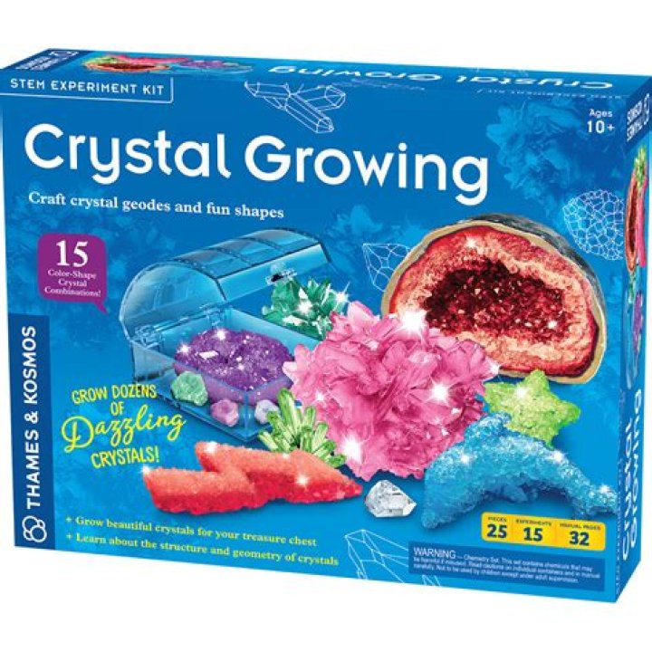 How does a crystal growing kit work?