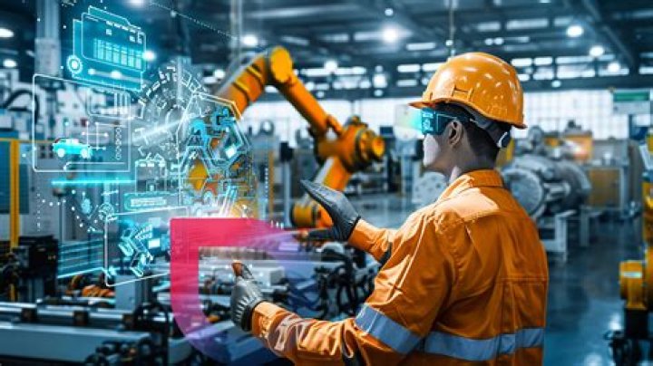 How does AI help in heavy industries?