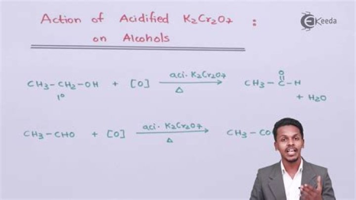 How does it react with K2Cr2O7?