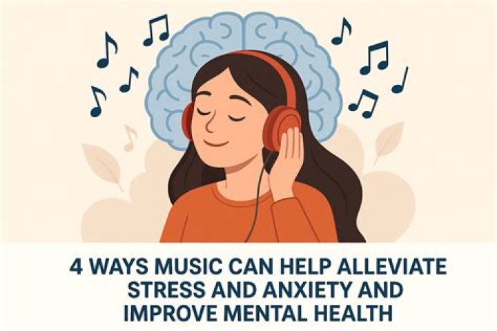 How does music help with depression and anxiety?