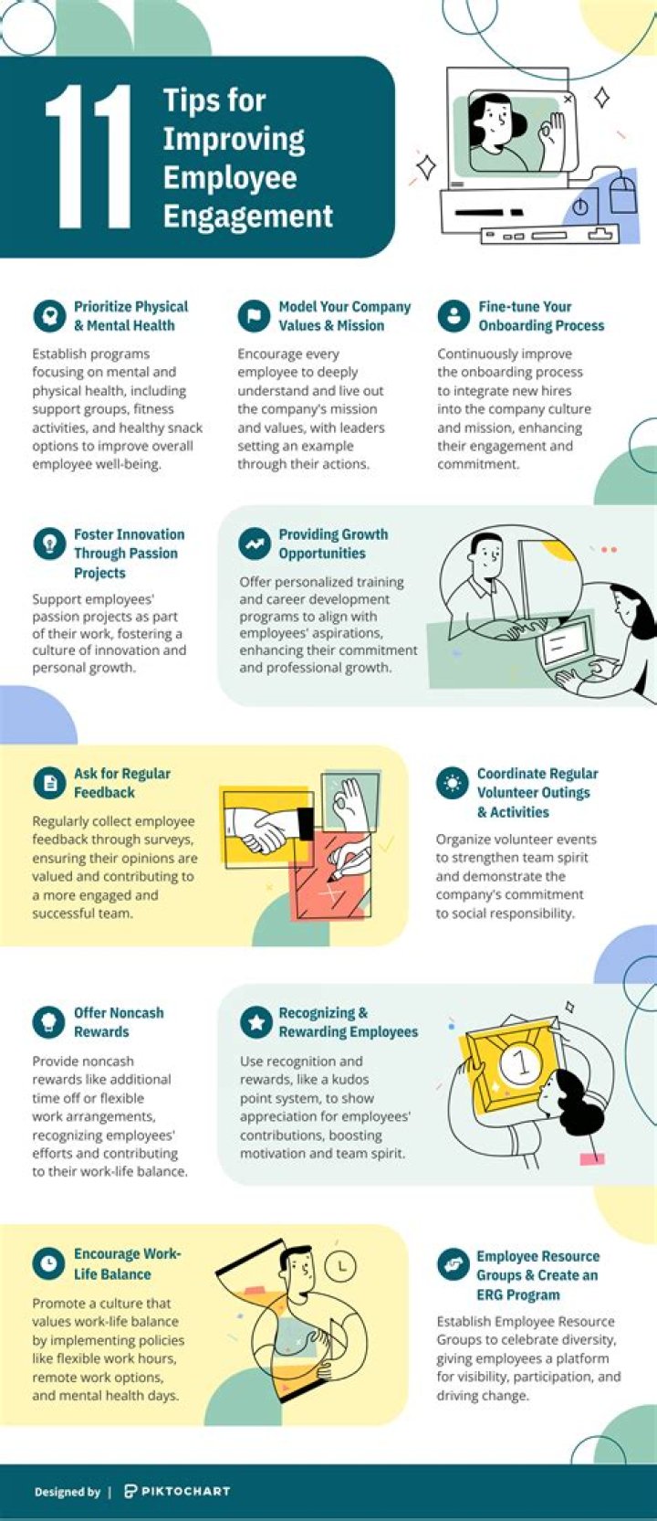 How does training and development increase employee engagement?