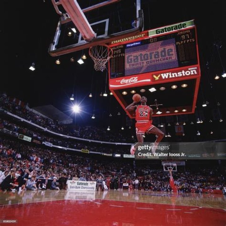 How far did Michael Jordan dunk?