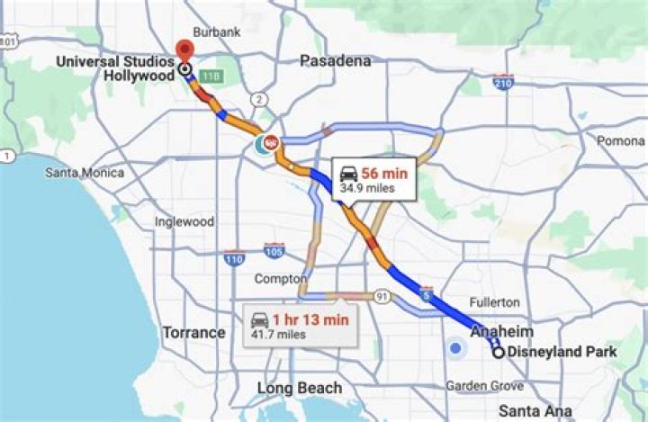 How far is Amtrak from Disneyland?