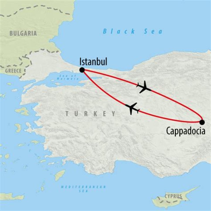 How far is Cappadocia from Turkey?