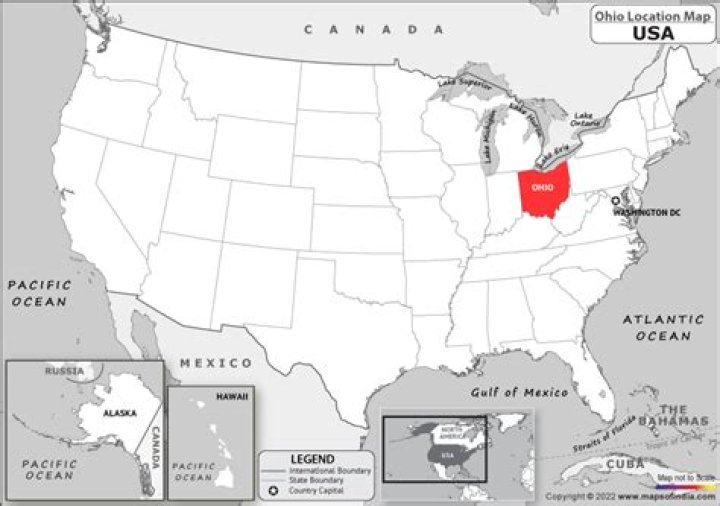 How far is Fredericktown Ohio from Columbus Ohio?