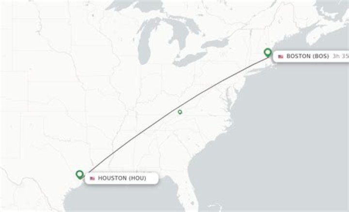 How far is Houston from LA by plane?