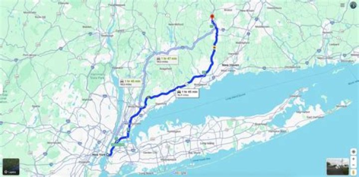 How far is Newton CT from NYC?