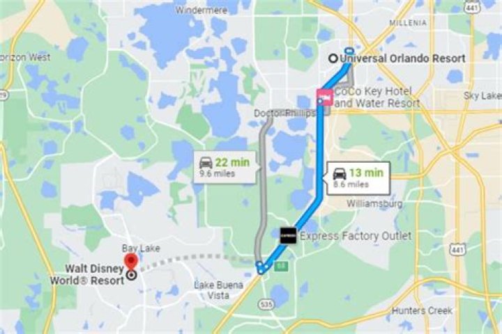 How far is Oviedo FL from Disney World?