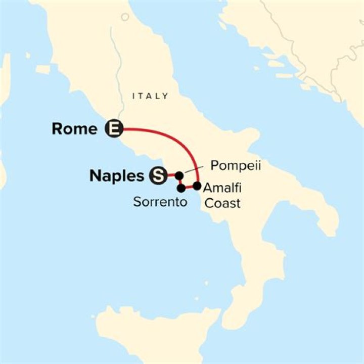 How far is Pisa from Naples?