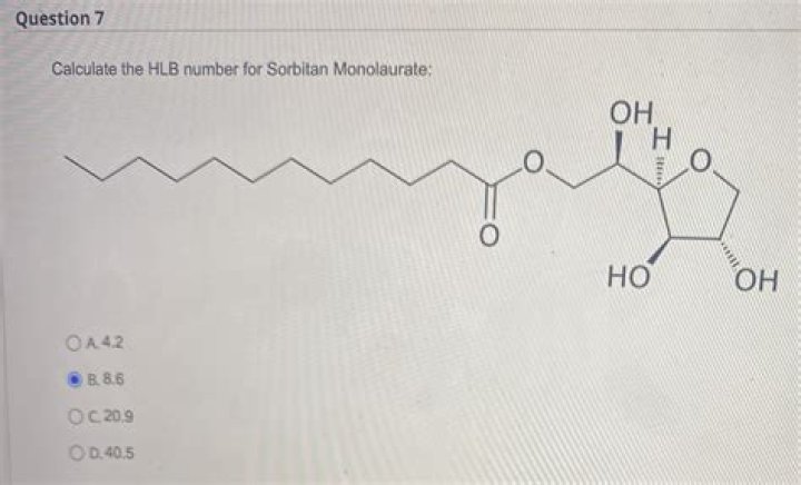 How is HLB number calculated?
