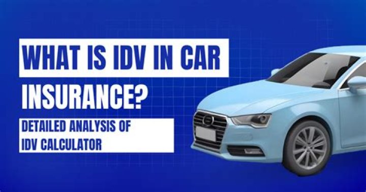 How is IDV calculated on a car?