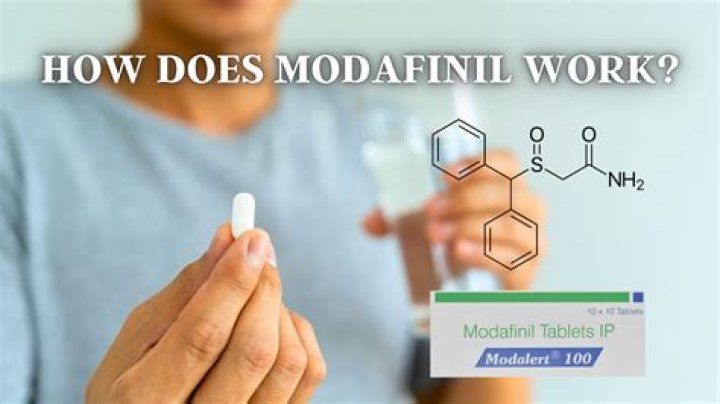 How is modafinil synthesized?