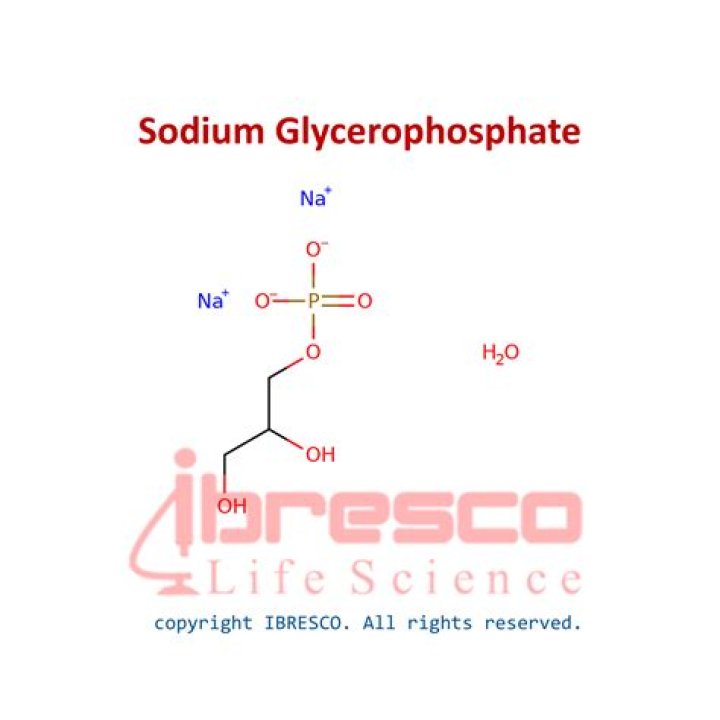 How is sodium glycerophosphate administered?