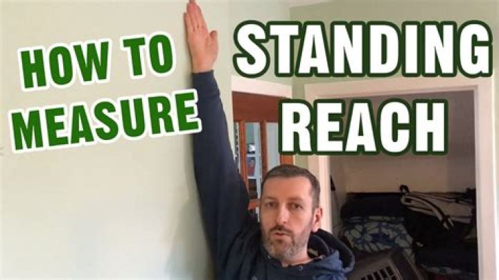 How is stand and reach measured?