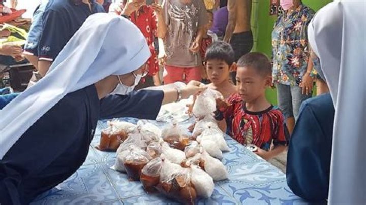 How is the Catholic Church helping poverty?