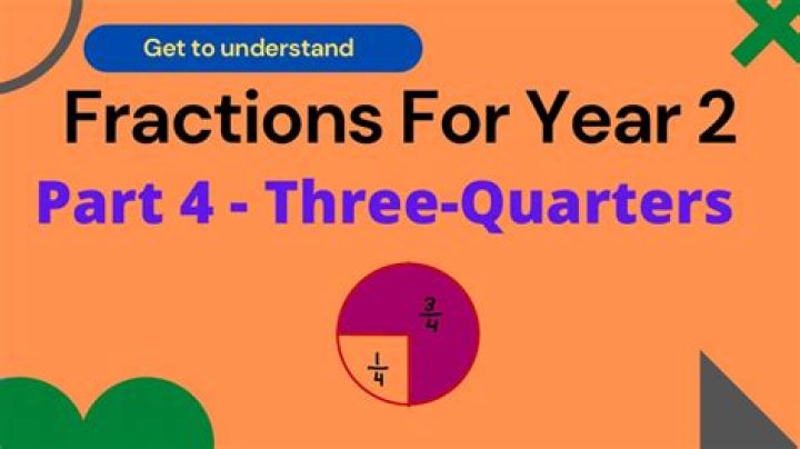 How is three quarters written?