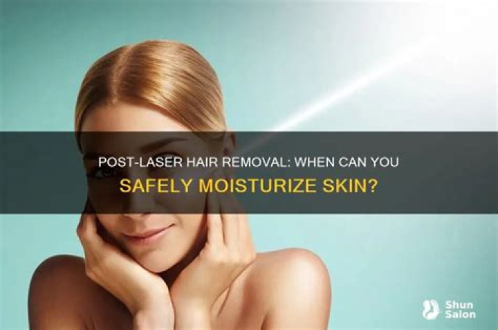 How long after laser can you moisturise?