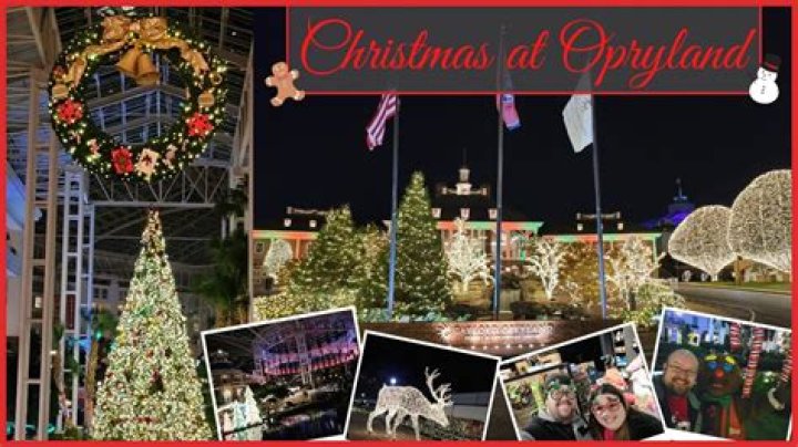 How long are the Christmas lights up at Opryland?