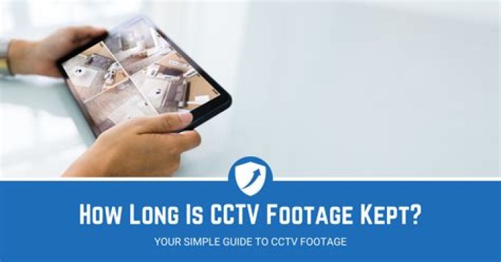 How long CCTV footage is kept in India?