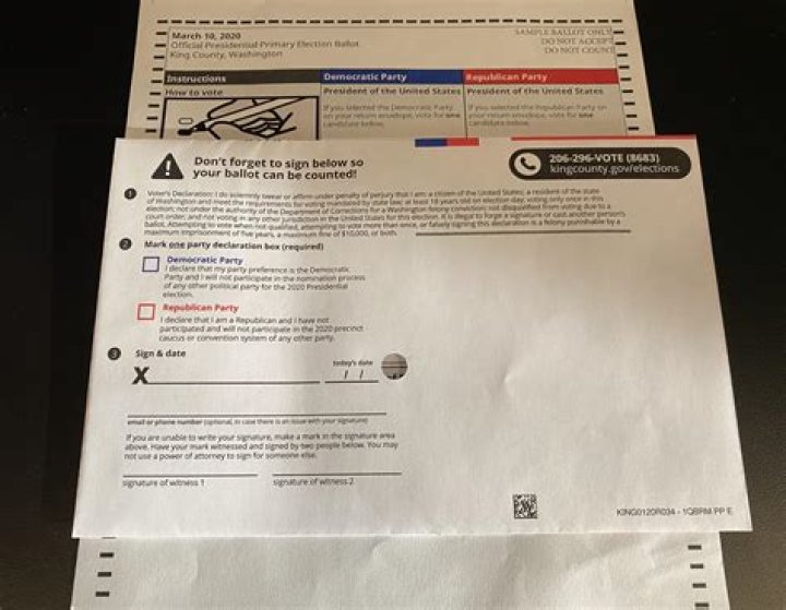 How long did Washington vote by mail?