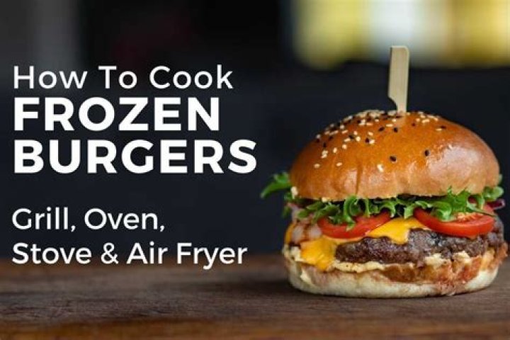 How long do you cook frozen burgers in the oven?