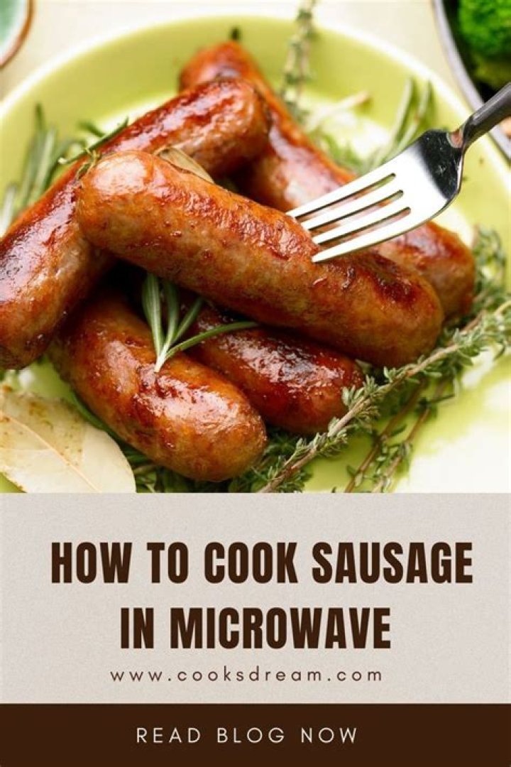 How long do you cook sausage in the microwave?