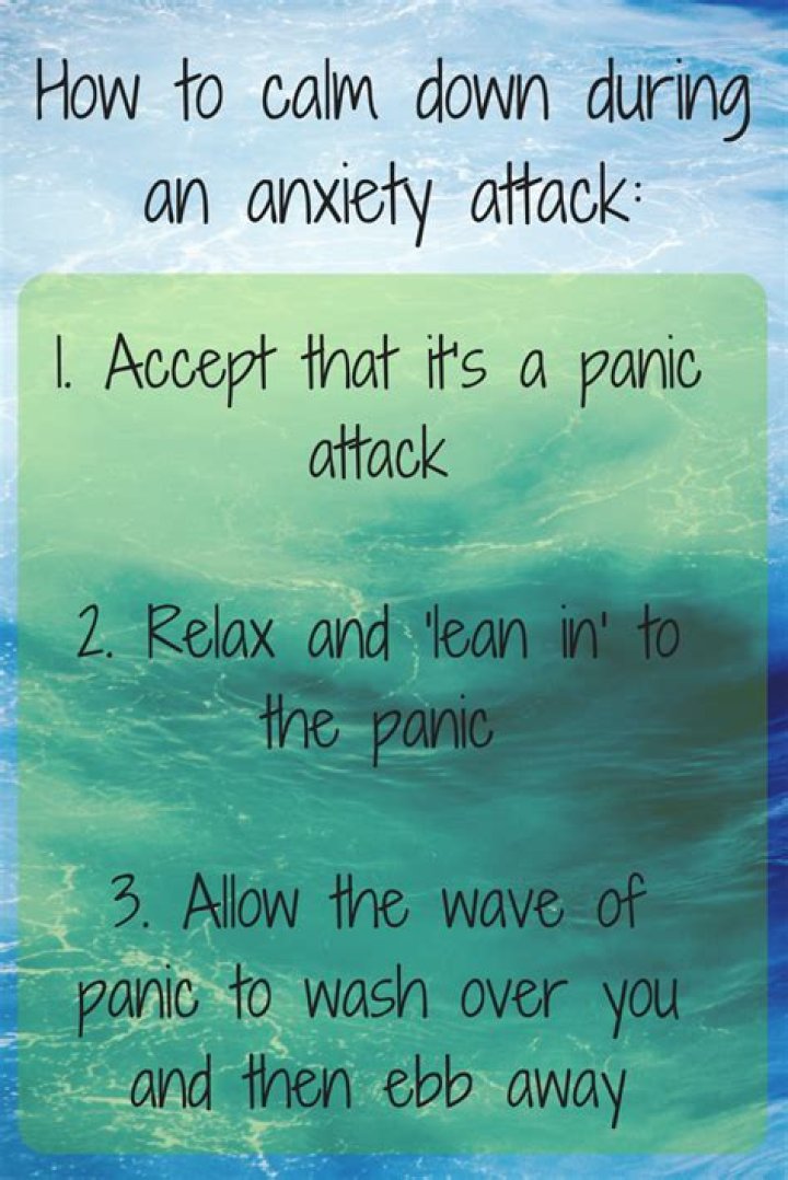 How long does it take to calm down from an anxiety attack?