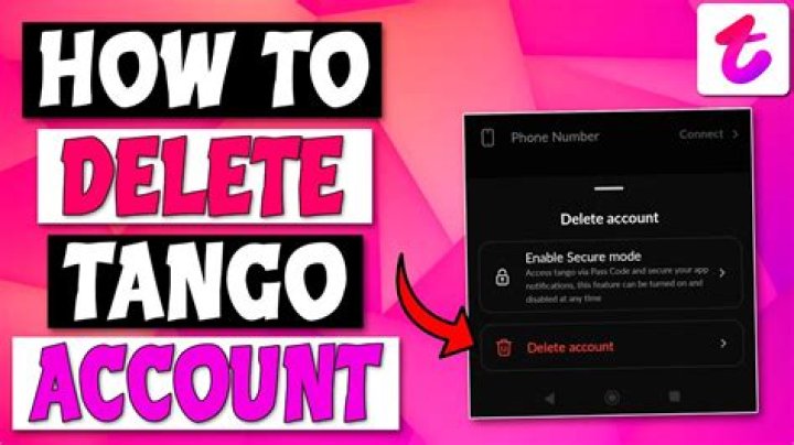 How long does it take to delete Tango account?
