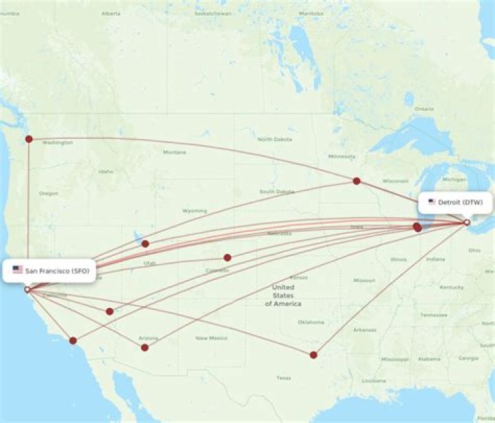 How long does it take to drive from Detroit to San Francisco?
