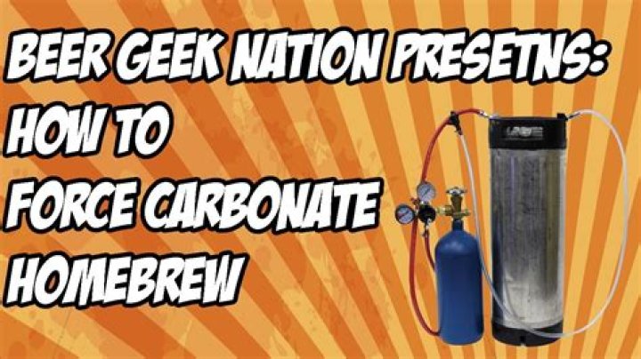 How long does it take to force carbonate beer?