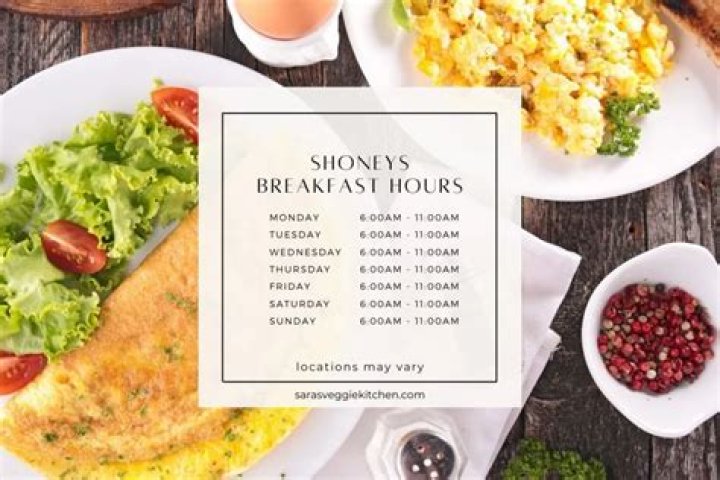 How long does shoneys serve breakfast?