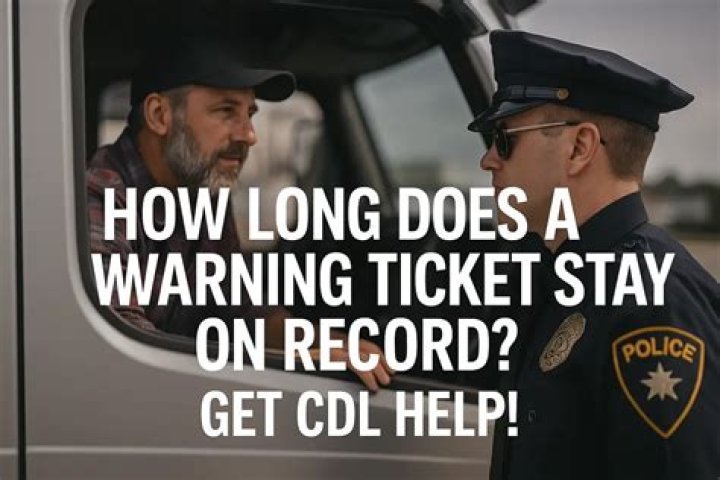 How long is a warning on your record?