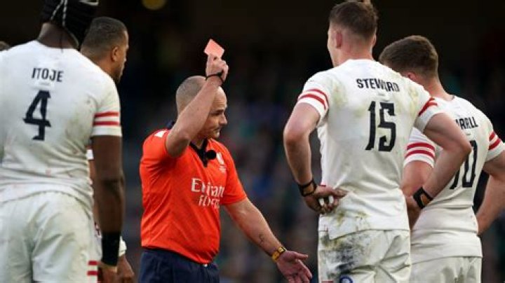 How long is the ban for a red card in rugby?