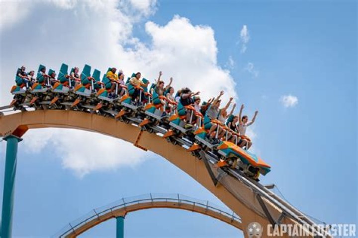 How long is the drop on Goliath at Six Flags?